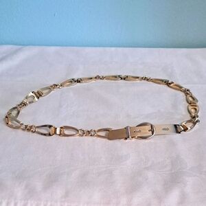 Vintage Gold chain belt adjustable 31 inch